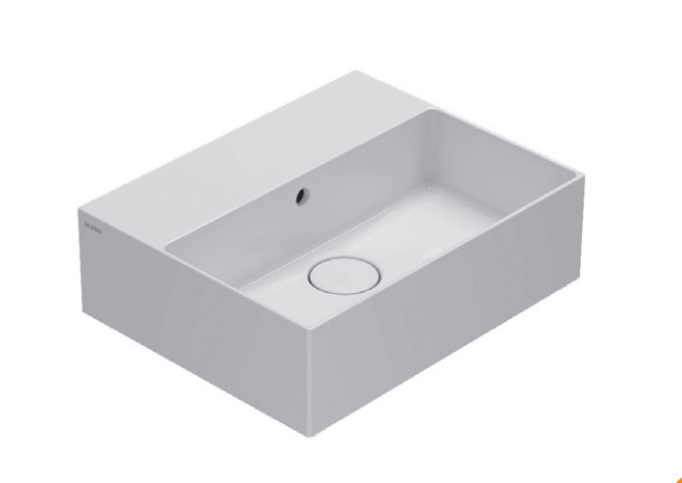 ITALIAN WALL MOUNTED SINK 37 × 46 T EDGE NO IN046BI WHITE