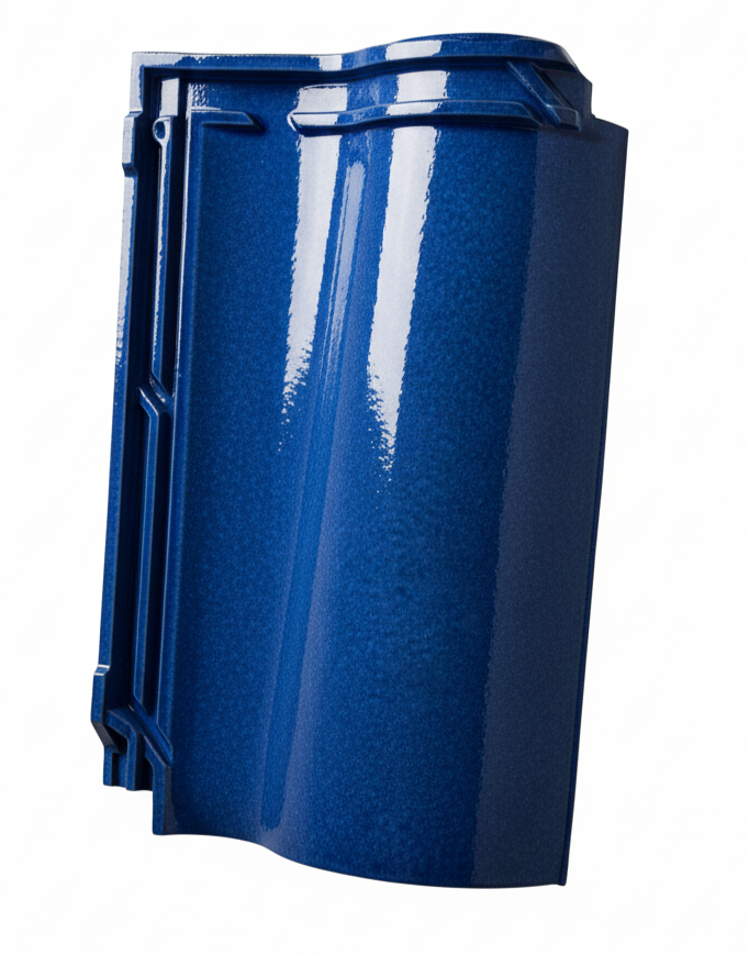 PORTUGUESE ROOF TILES PIECE LOGICA ONDA DUBAI BLUE COLOR