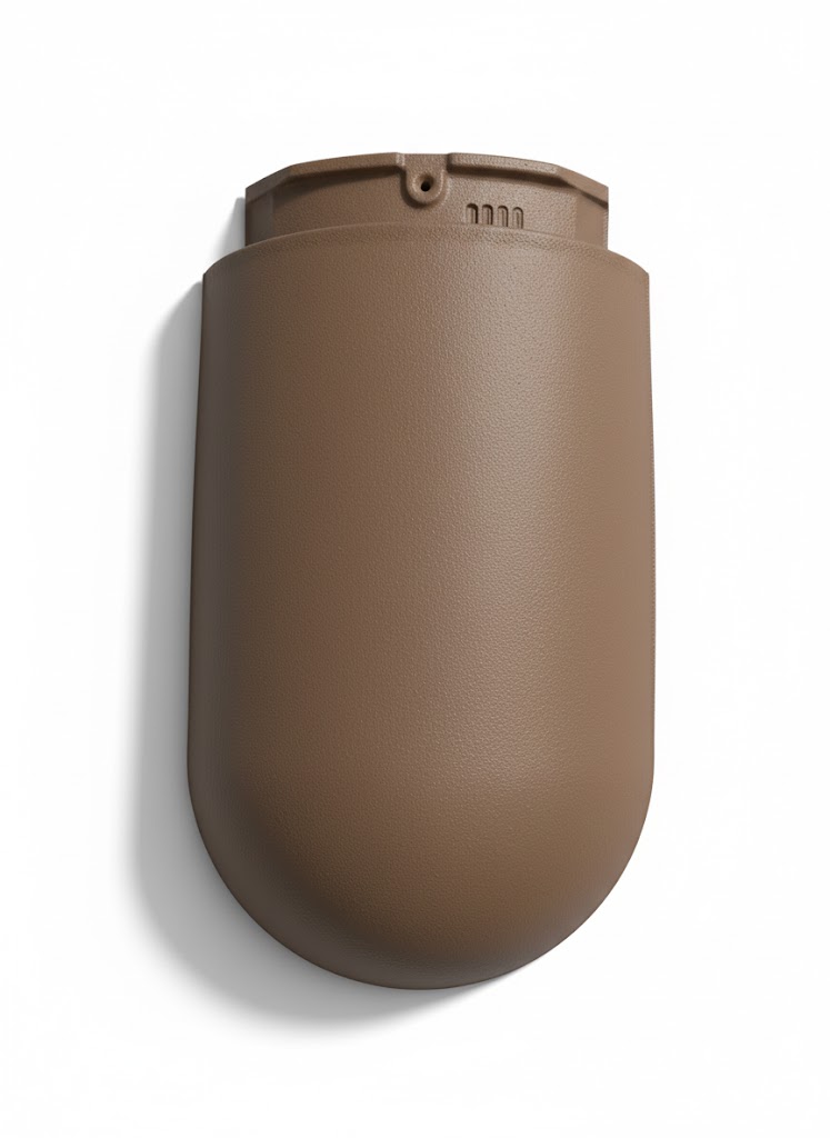 SPANISH FINAL ANGLE ROOF TILES PIECE KLEIM HAVANA CHOCOLATE COLOR