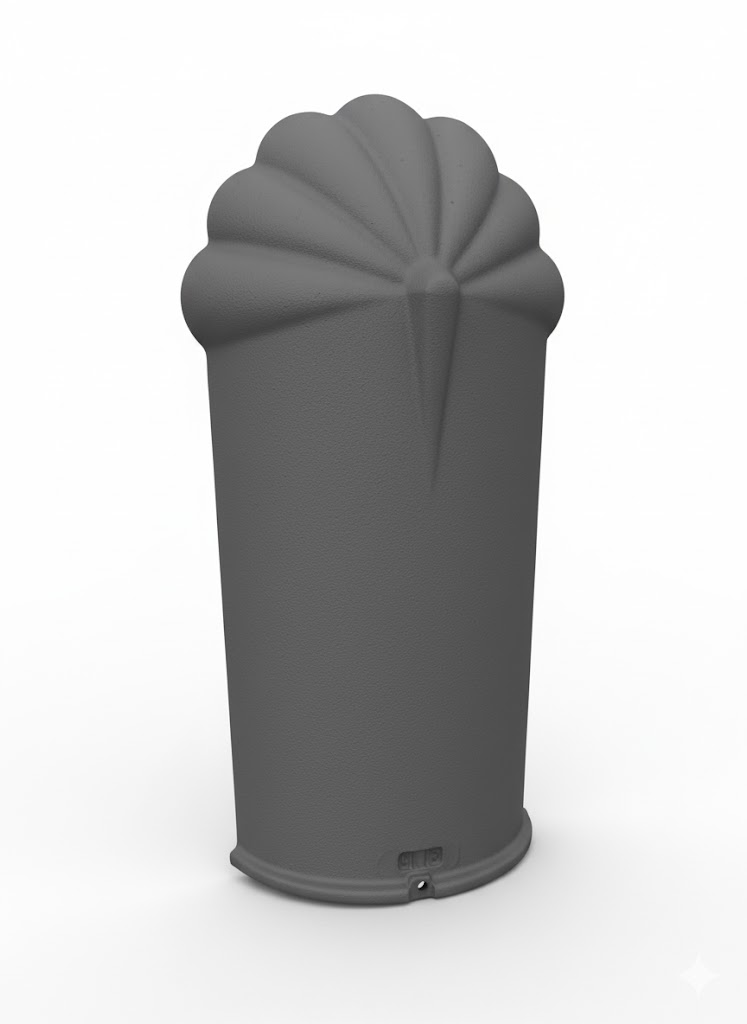 PORTUGUESE FINAL ANGLE ROOF TILES PIECE LOGICA LUSA GALINA GRAY COLOR