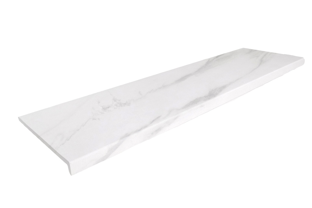 حبة درج بورسلان 33 × 120 وايت سول