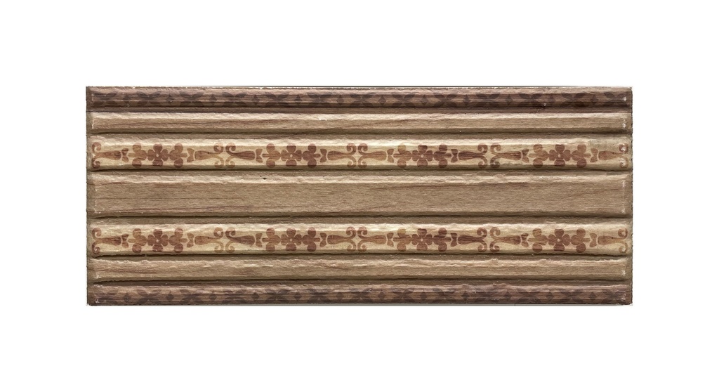 TERRACOTTA CENEFA TILE 14 X 33 TABIKA ANTIC MAROON