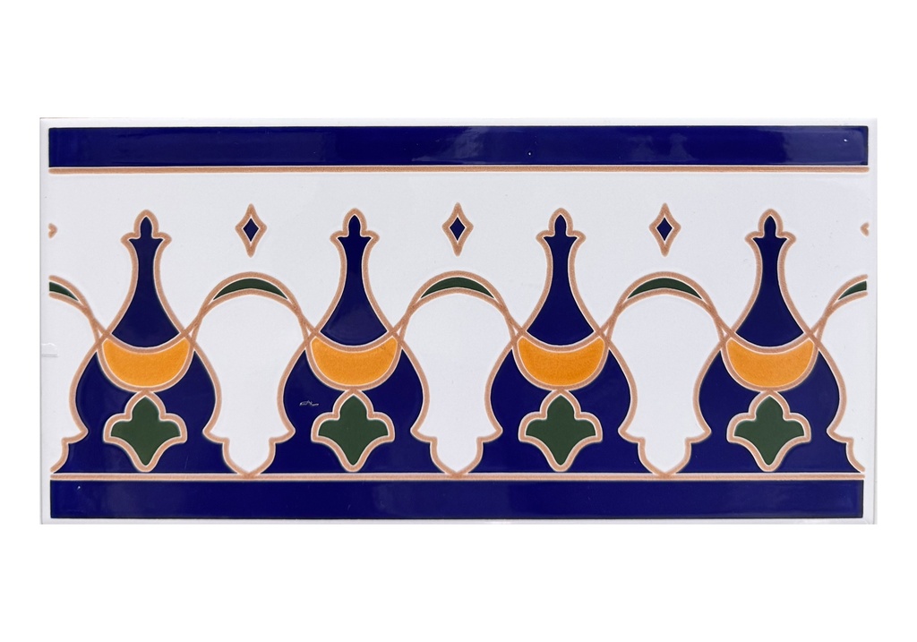 CERAMIC ISLAMIC CENEFA TILES 14 X 28 NOUR 
