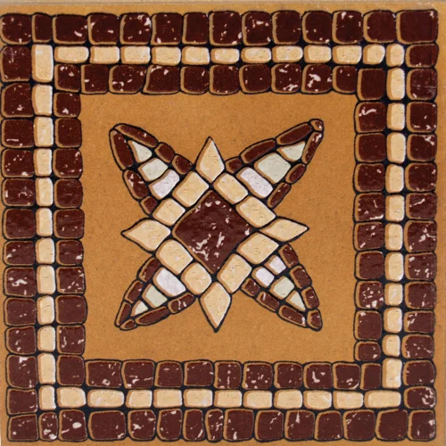 TERRACOTTA DECOR TILES 7.5 X 7.5 RODAMANTO TACO E1
