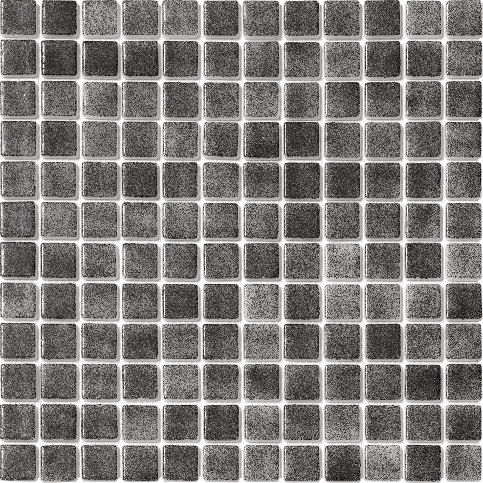 MOSAIC TILES 2.5 X 2.5 SHEET 31 N 3001 WAVY BLACK MESH