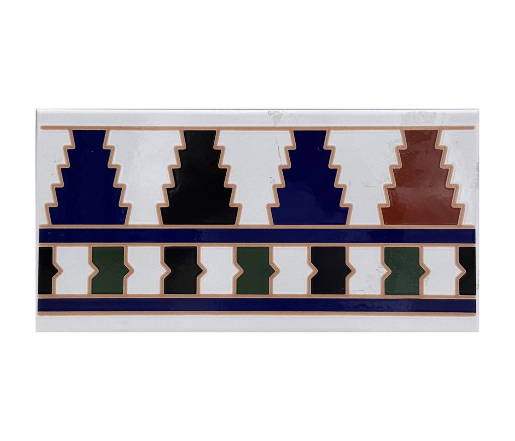 ISLAMIC CERAMIC CENEFA TILE 14 X 28 GODEX - LORA