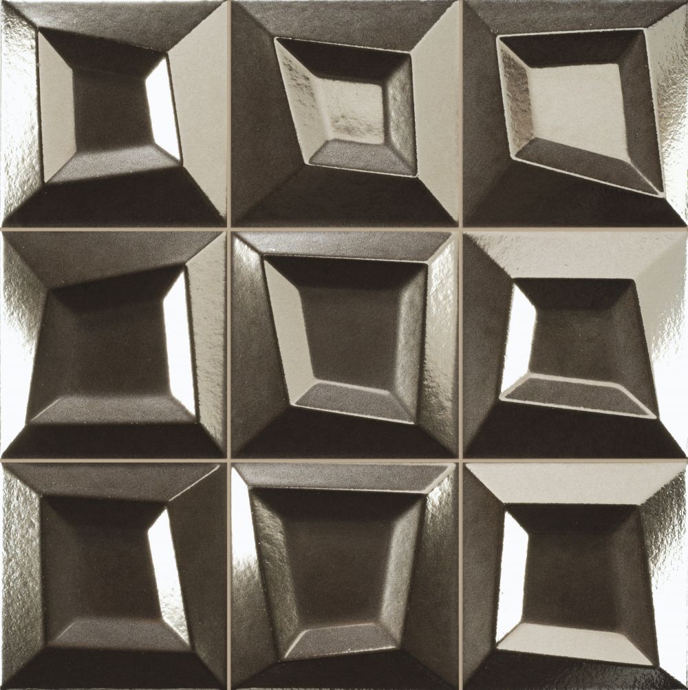 PORCELAIN TILES 33 X 33 FRAME ANTRACITA