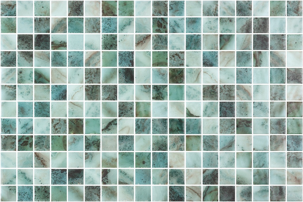 متر موزاييك زجاجي 2.5 الشيت 31 × 45 ديجيتال كاريبو PVC