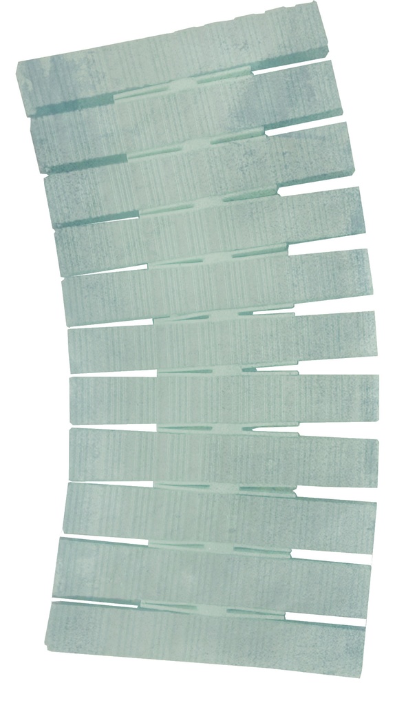 PORCELAIN CURVED POOL OVERFLOW TILES SIZE 25 CM X 50 CM OSLO