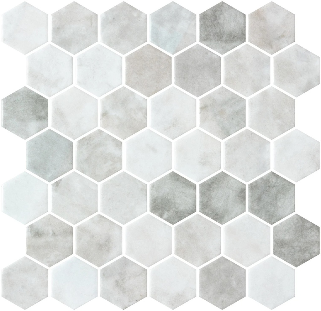 MOSAIC HEXAGON SHEET XL 28.4 X 28.6 SHABBY TERRA MATTE