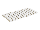 PORCELAIN CURVED POOL OVERFLOW TILES SIZE 24.5 CM X 49.5 CM ICONIC WHITE