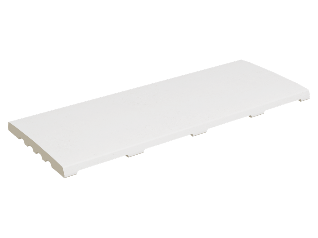 PORCELAIN POOL OVERFLOW TILES SIZE 24.5 CM X 62.6 CM ICONIC WHITE