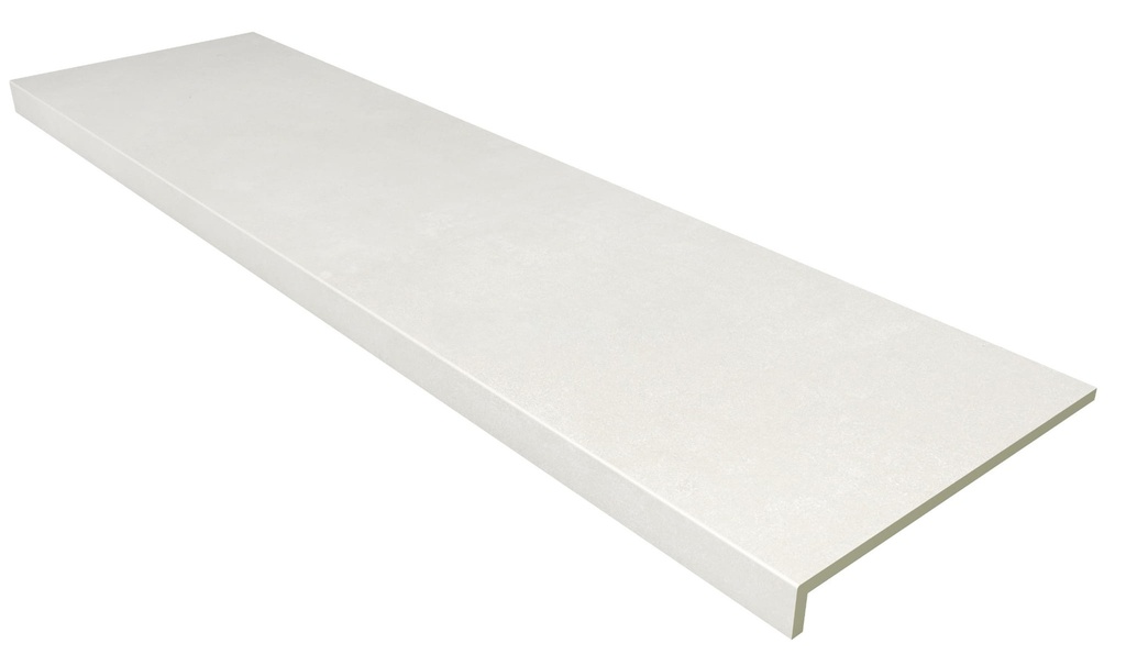 PORCELAIN STAIR STEP 31.5 X 12O SELENE BLANCO SMOOTH