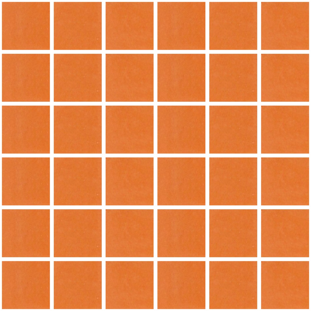 MOSAIC TILES 5 SHEET 31.6 X 31.6 PURE SOLID SA5117 ORANGE