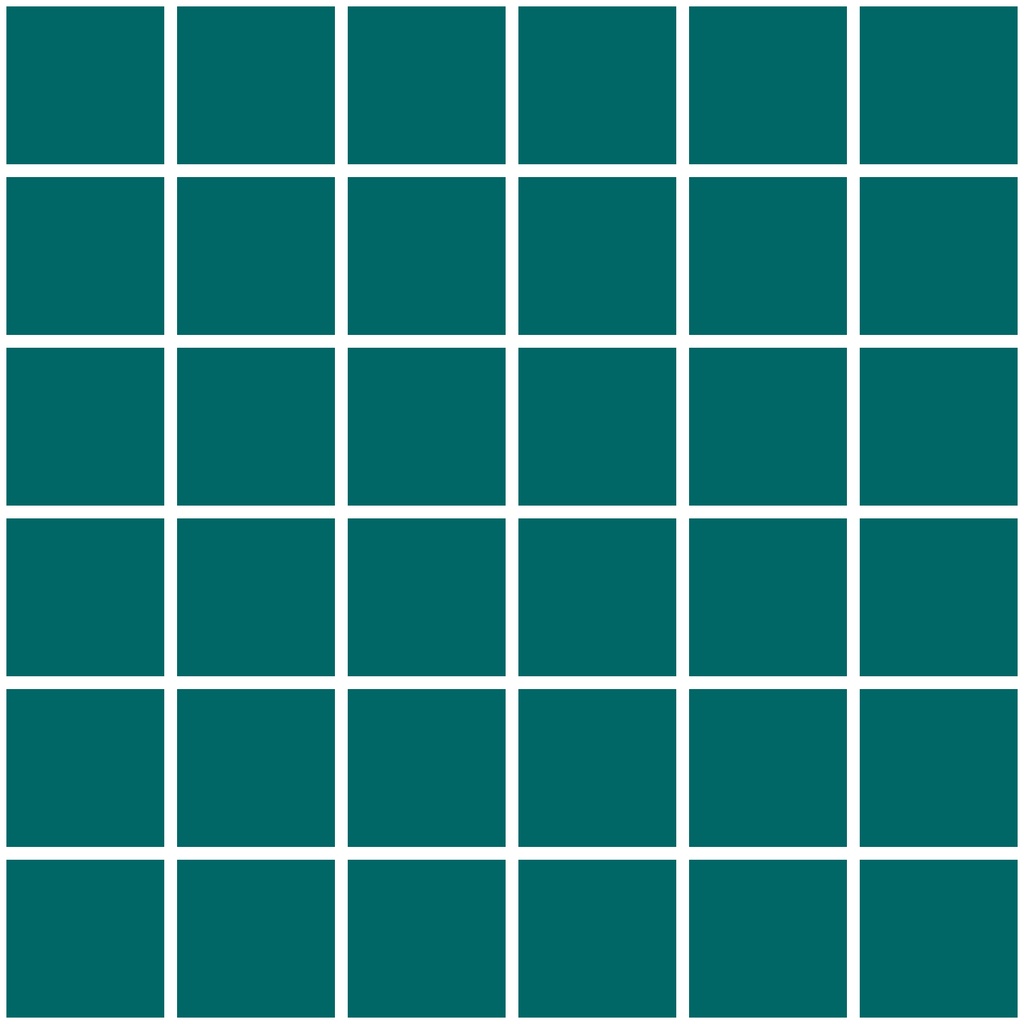 MOSAIC TILES 5 SHEET 31.6 X 31.6 PURE SOLID SA5122 DARK TURQUOISE