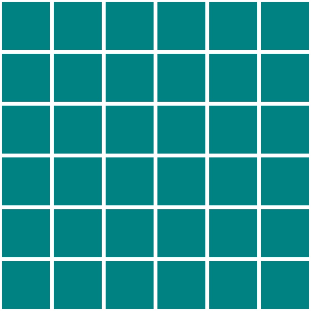 MOSAIC TILES 5 SHEET 31.6 X 31.6 PURE SOLID SA5123 LIGHT TURQUOISE