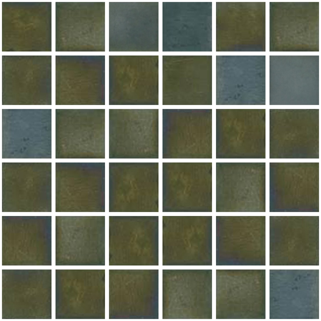 MOSAIC TILES 5 SHEET 31.6 X 31.6 PURE TITANIUM SA5219 DARK GREEN