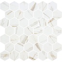 MOSAIC HEXAGON SHEET XL 28.4 X 28.6 CALACATTA GOLD MATTE