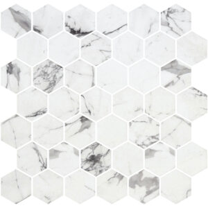 MOSAIC HEXAGON SHEET XL 28.4 X 28.6 ECOSTONE FOSCO MATTE