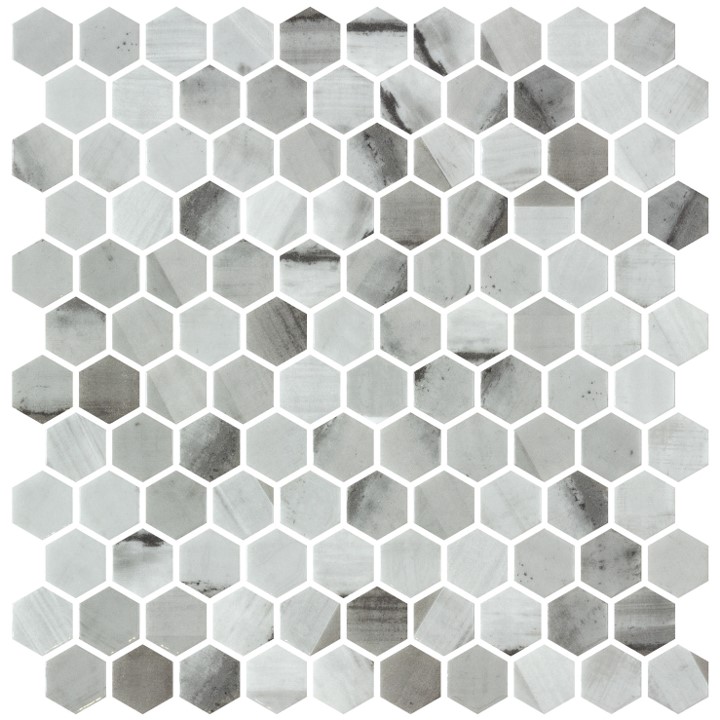 MOSAIC HEXAGON 1.25 INCHES SHEET 28.4 X 28.6 RYN