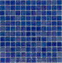 MOSAIC TILES 2.5 SHEET 31 X 31.6 WAVY TITANIUM SA402 BLUE