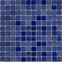 MOSAIC TILES 2.5 SHEET 31 X 31.6 WAVY TITANIUM SA404 DARK BLUE