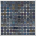 MOSAIC TILES 2.5 SHEET 31 X 31.6 PURE TITANIUM SA310 BLACK