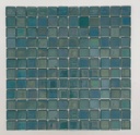MOSAIC TILES 2.5 SHEET 31 X 31.6 PURE TITANIUM SA322 DARK TURQUOISE