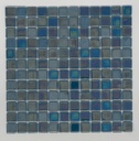 MOSAIC TILES 2.5 SHEET 31 X 31.6 PURE TITANIUM SA338 PETROLEUM