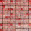 MOSAIC TILES 2.5 SHEET 31 X 31.6 PROUD TITANIUM SA608 RED