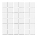 MOSAIC TILES 4.7 X 4.7 SOLID WHITE MESH