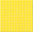 MOSAIC TILES 2.5 X 2.5 SHEET 33 NO 2013 YELLOW SOLID MESH