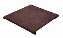TERRACOTTA ROUNDED STAIR STEP TILES 33 X 33 MYTHO RUBINO