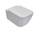 ITALIAN WALL MOUNTED TOILET STONE NO STS02BI WITH COVER NO ST020Bl WHITE