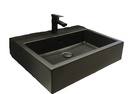 ITALIAN WALL MOUNTED SINK 50 × 60 STONE NO SCQ61AR BLACK