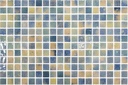 MOSAIC TILES 31 X 45 SHEET 2.5 DIGITAL LAKE BLEND MALA PVC
