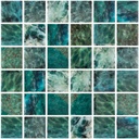 MOSAIC TILES 5 SHEET 31 X 31 DIGITAL PENTA MAR GREEN