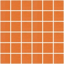 MOSAIC TILES 5 SHEET 31.6 X 31.6 PURE SOLID SA5117 ORANGE