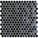 MOSAIC SHEET 28.4 X 28.7 PENNY NATUREGLASS OPALO BLACK