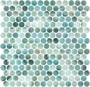 MOSAIC SHEET 28.4 X 28.7 PENNY CARIBU